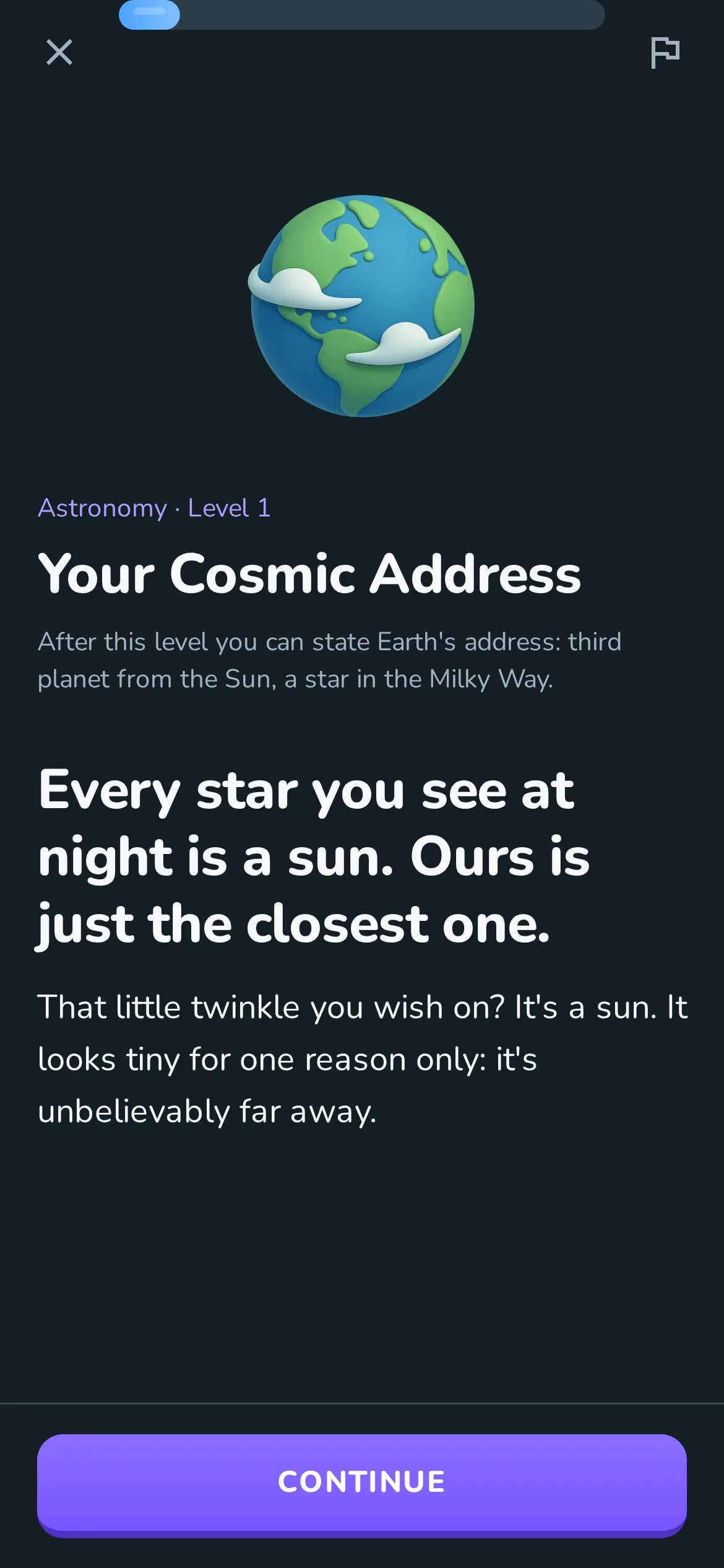 A learning card